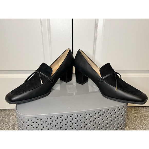Womens Journee Collection Crawford Black Loafer Cushioned Chunky Heel Size 12 - Picture 6 of 13